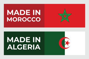 Obraz premium National Design Featuring Morocco and Algeria Identity