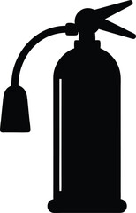 fire extinguisher vector illustration on transparent background