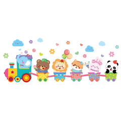 Artistic Cartoon and Floral Motif Assortment