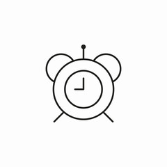 classic alarm clock icon sign vector