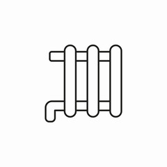 heating radiator unit icon sign vector