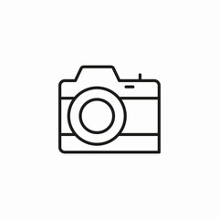 vintage photo camera icon sign vector