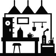 Cozy Coffee Shop Interior Design A Simple Illustration