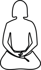 Vector silhouette illustration of people with beverages, a man with coffee, a woman with a water bottle, and a man with a water bottle