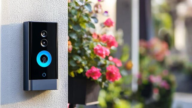 Modern doorbell exterior