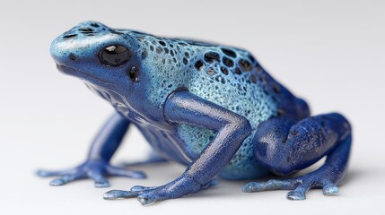 Obraz premium Vivid Blue Poison Dart Frog with Unique Markings