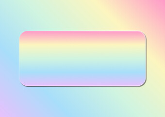 Pastel Dream Rectangle A soft, gradient-filled rectangle floats against a dreamy backdrop of swirling pastel colors, evoking a sense of serenity and calm.