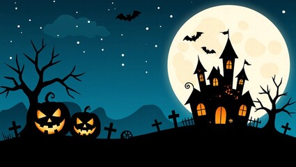 Halloween illustration background