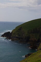 beautiful irish cliffs and coastline at ardmore cliffwalk in ireland