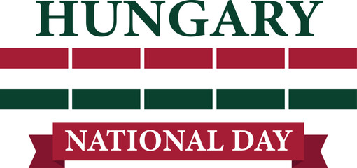 Hungary National Day Vector Design Illustration