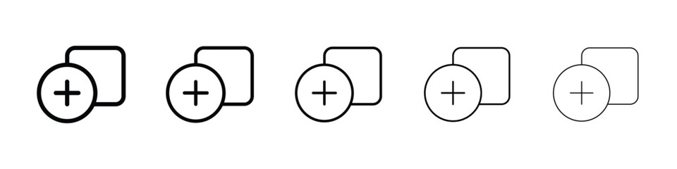 Obraz premium Add icon filled flat sign concept for web design.