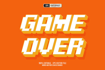 TEXT EFFECT GAME OVER