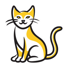 Cat vector art.