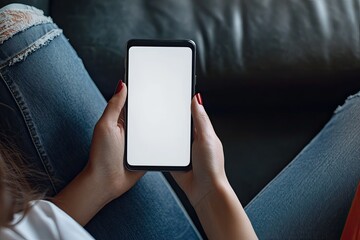 Ultra Hd Image of Person Holding Her Smartphone with an App on the Screen