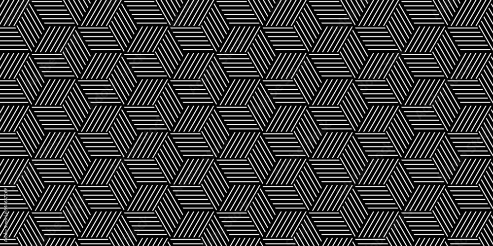 Poster vector geometric diagonal fabric waves seamless line texture. seamless pattern abstract geometric wi