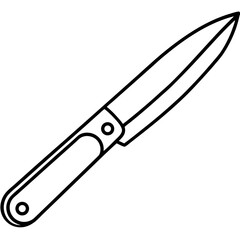 Line Art Utility Cutter Icon Design