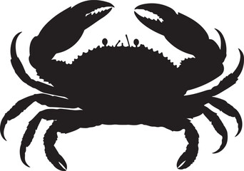 King crab silhouette vector illustration