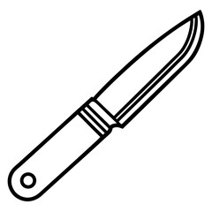 Line Art Utility Cutter Icon Design