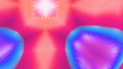 Abstract Radiant Burst with Soft Grain Texture, Symmetrical Glow Pattern in Psychedelic Style,...