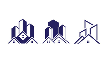 building construction vector illustration logo design