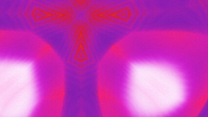 Abstract Radiant Burst with Soft Grain Texture, Symmetrical Glow Pattern in Psychedelic Style,...