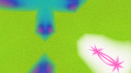Abstract Radiant Burst with Soft Grain Texture, Symmetrical Glow Pattern in Psychedelic Style,...