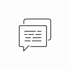 multiple message bubbles icon sign vector