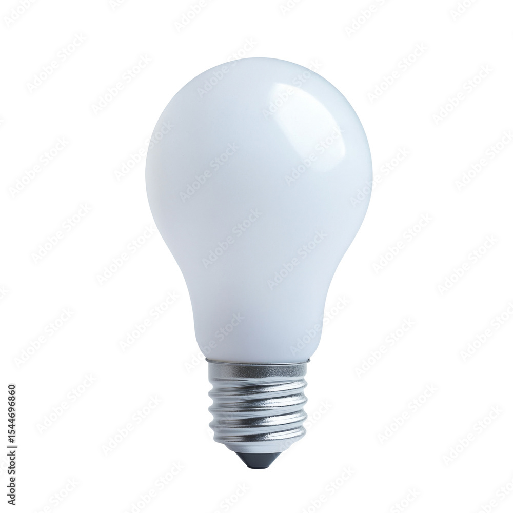 Poster white light bulb with standard screw base, ideal for home lighting. this energy efficient bulb provi