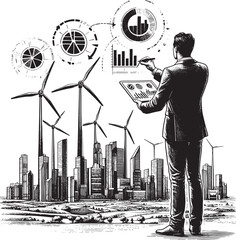 Analyzing renewable energy project data on digital platform with