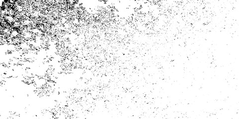 Dirt messy splash overlay and Black and white Dust overlay distress grungy effect paint. Black and white grunge seamless texture. Dust and scratches grain texture on white and black background.

