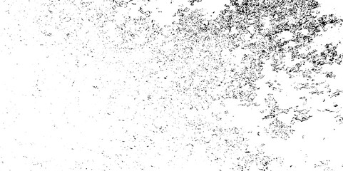 Dirt messy splash overlay and Black and white Dust overlay distress grungy effect paint. Black and white grunge seamless texture. Dust and scratches grain texture on white and black background.

