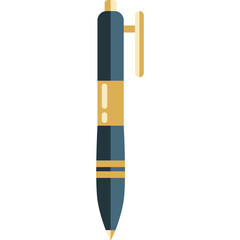 ballpoint vector flat illustration