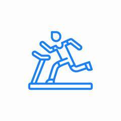 cardio exercise running icon sign vector