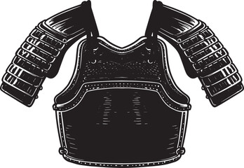 Detailed Illustration of a Traditional Japanese Kendo Armor on W