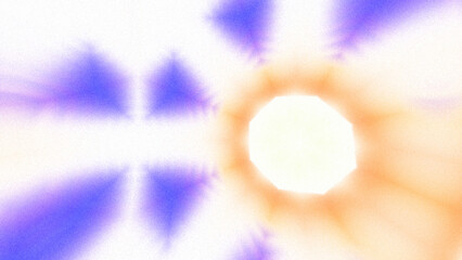 Abstract Radiant Burst with Soft Grain Texture, Symmetrical Glow Pattern in Psychedelic Style, Radiating Circular Abstract with Subtle Noise,  Kaleidoscopic Starburst with Gradient Flow, Geometric Psy