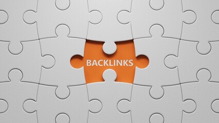 Backlinks - conceptual text with 