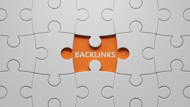 Backlinks - conceptual text with 