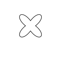 Fototapeta premium vector cross mark