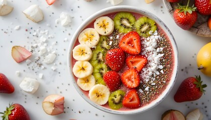 Healthy Smoothie Bowl with Fruits