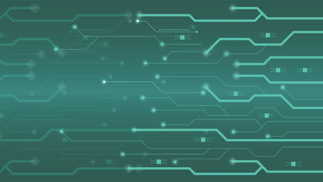 Digital background with glowing tech lines and circuit connections ideal for modern themes and futuristic technology presentations in web and graphic design projects