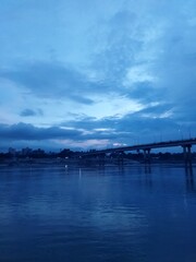 Fototapeta premium pier at sunset