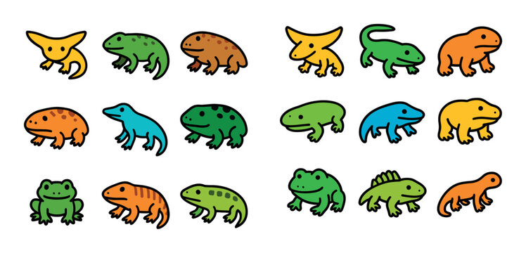 Ancient Amphibian Icons