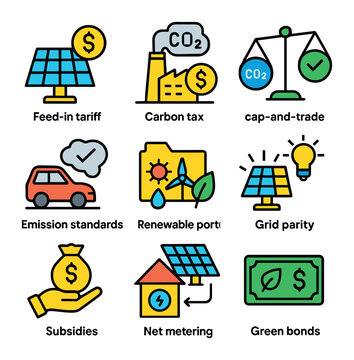 Renewable Policy Icons