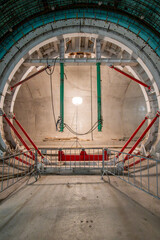 Tour of the excavated stations Olbrachtova and Pankrac D and the adjacent line tunnels. Behind the scenes of the construction of the first section of the D metro. Underground part, excavation.