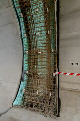 Tour of the excavated stations Olbrachtova and Pankrac D and the adjacent line tunnels. Behind the...