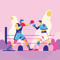 Boxing Match in Action