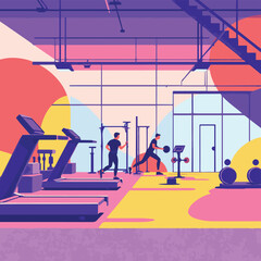 Spacious Fitness Studio with Cardio Machines