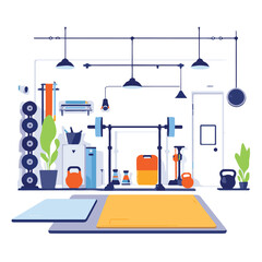 Modern Gym Equipment Layout