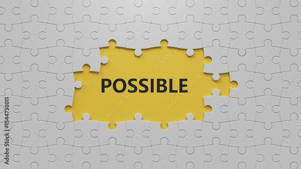 Poster possible. spelling.flat lay view from above on yellow background with buttons