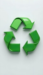 Obraz premium 3D recycling symbol.